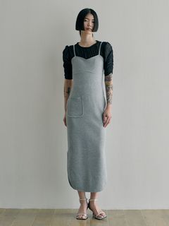 SORIN/Linen Like Knit Body Shape Dress/その他ワンピース